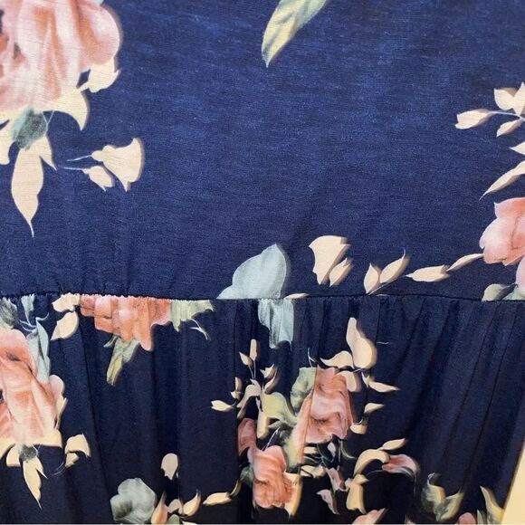Beeson River Navy Blue Floral Maxi Dress - Picture 5 of 6